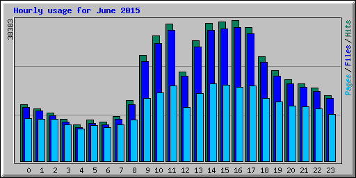 Hourly usage for June 2015